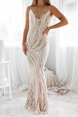 Robe Longue À Paillettes Couture - vue 3