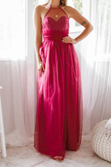 Robe Longue Halter Bohème Chic - vue 8