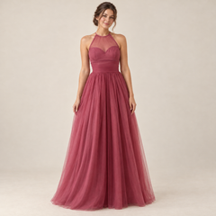 Robe Longue Halter Bohème Chic portée