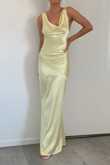 Robe Satin Dos Nu Intemporelle Andie - vue 1