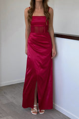 Robe Satin Fluide Romantique - vue 2