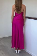 Robe Satinée Élégante à Strass - vue 2