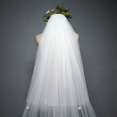 Voile de Mariée Blanche 300 cm - vue 2