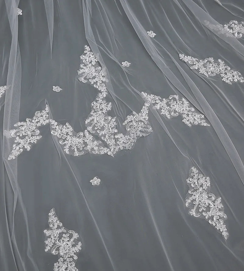 Voile de Mariée Blanche 300 cm - vue 3