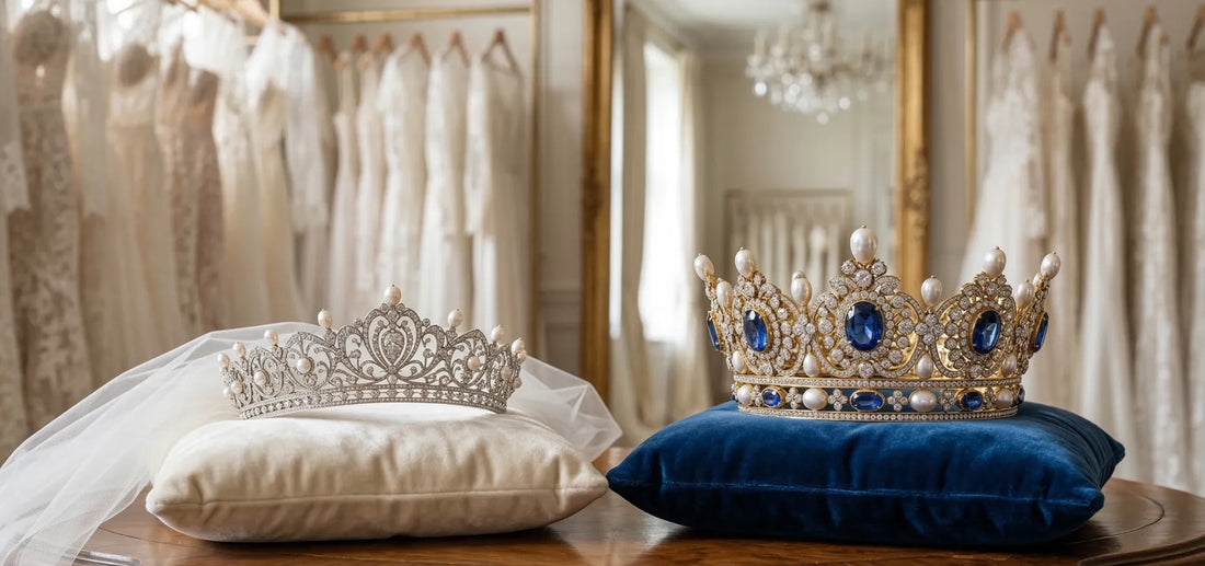 Quelle est la différence entre un diadème et une couronne de mariage ?