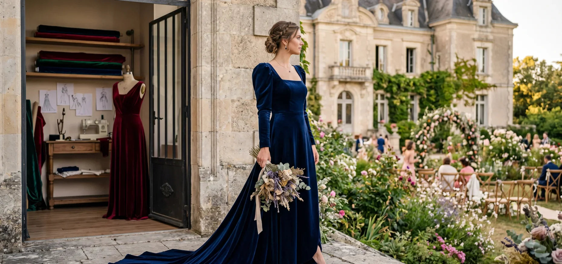 Robes de Mariée en Velours