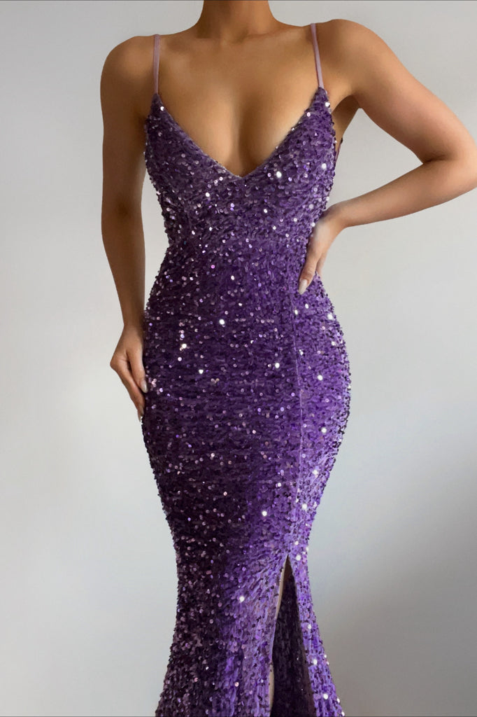 Robe De Mariée Sirène Pailletée Dos Nu