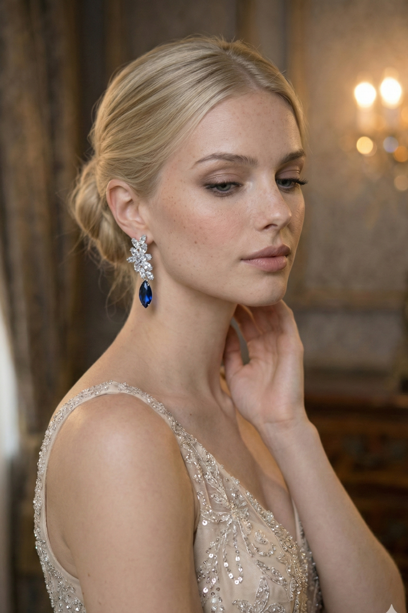 Boucle D'oreilles Goutte D'eau Mariage