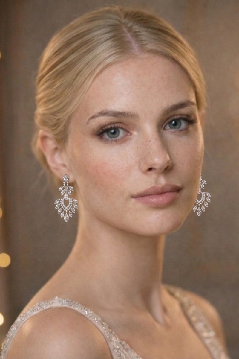 Boucle D'oreilles Pendante Mariage