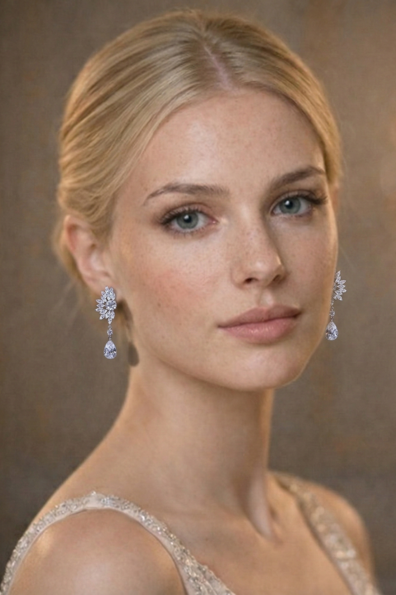 Boucle d'Oreilles Luxe Mariage
