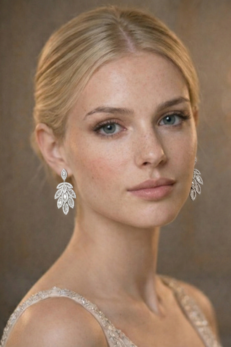 Boucle d'Oreilles de Mariée