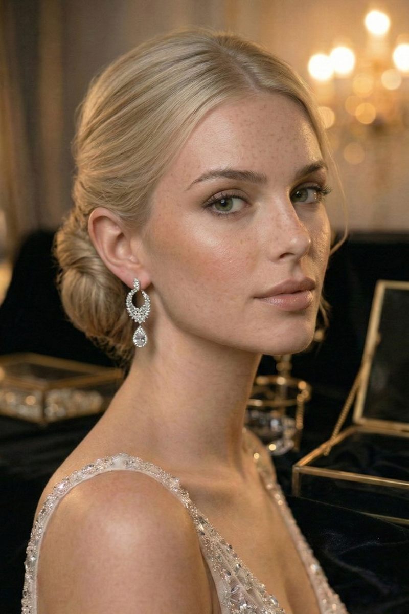 Boucle d'oreilles Jeune Mariée