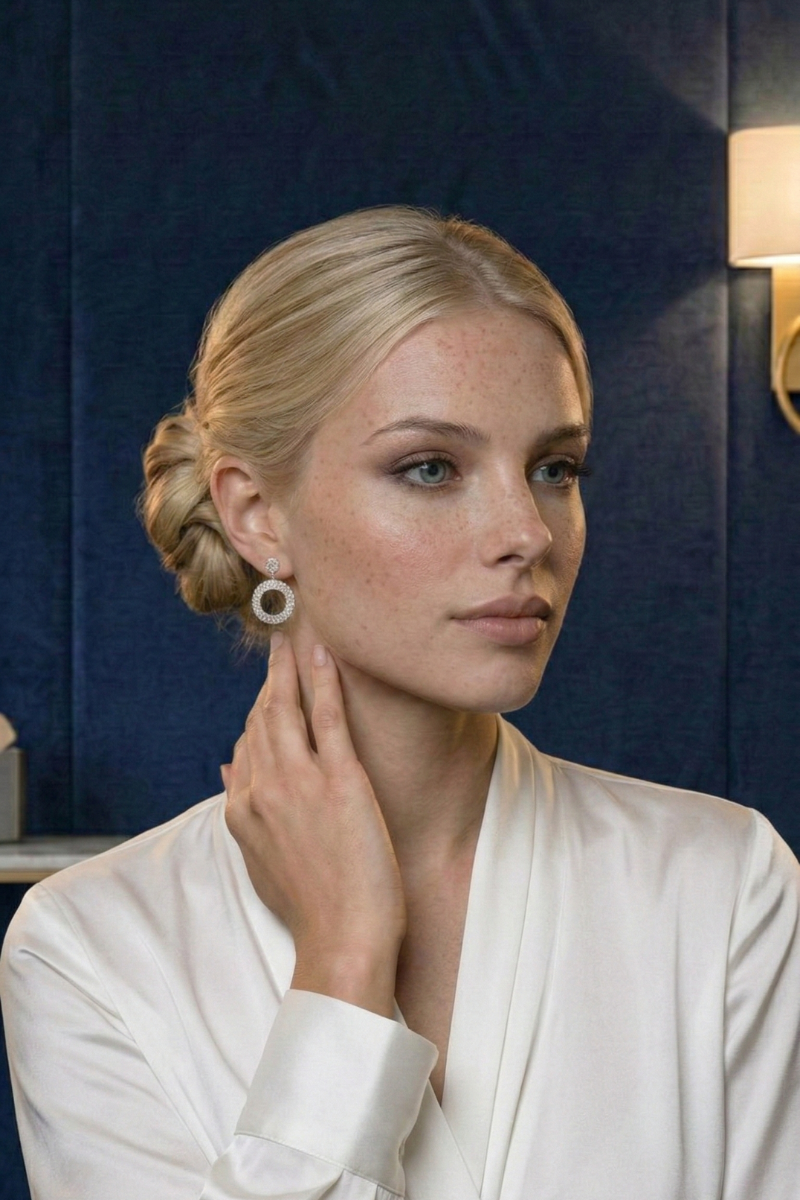 Boucle d'oreilles ronde