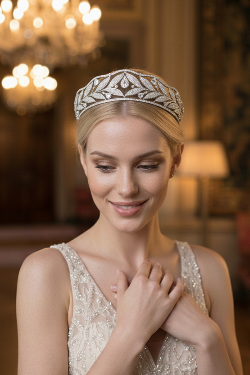 Diademe Mariage Luxe