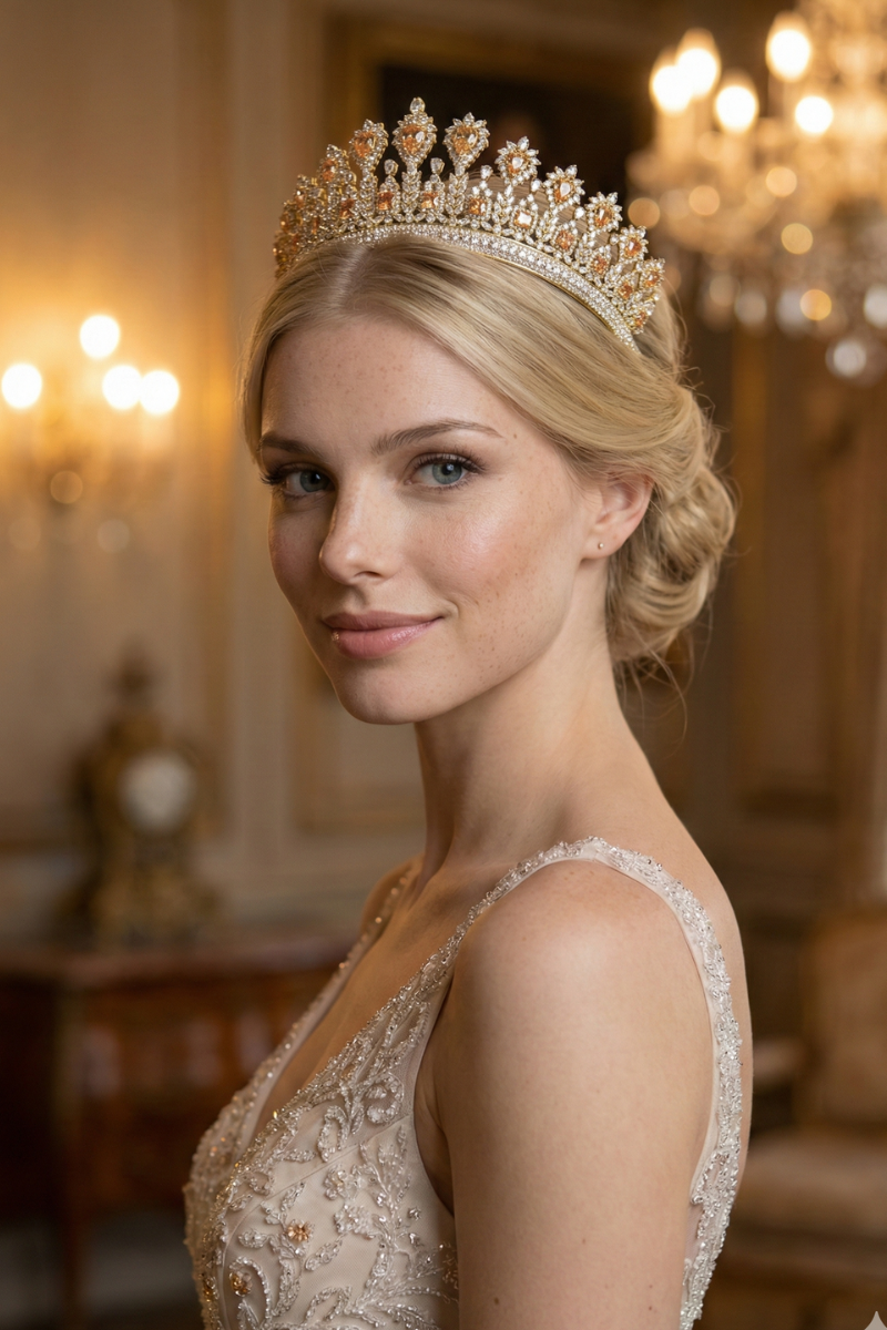 Diadème Mariage Luxe