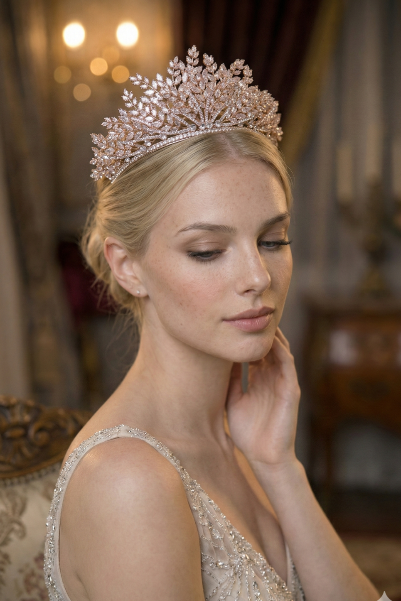 Diadème Mariage Rose Gold