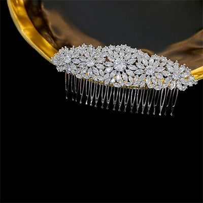 Peigne à Cheveux Argenté