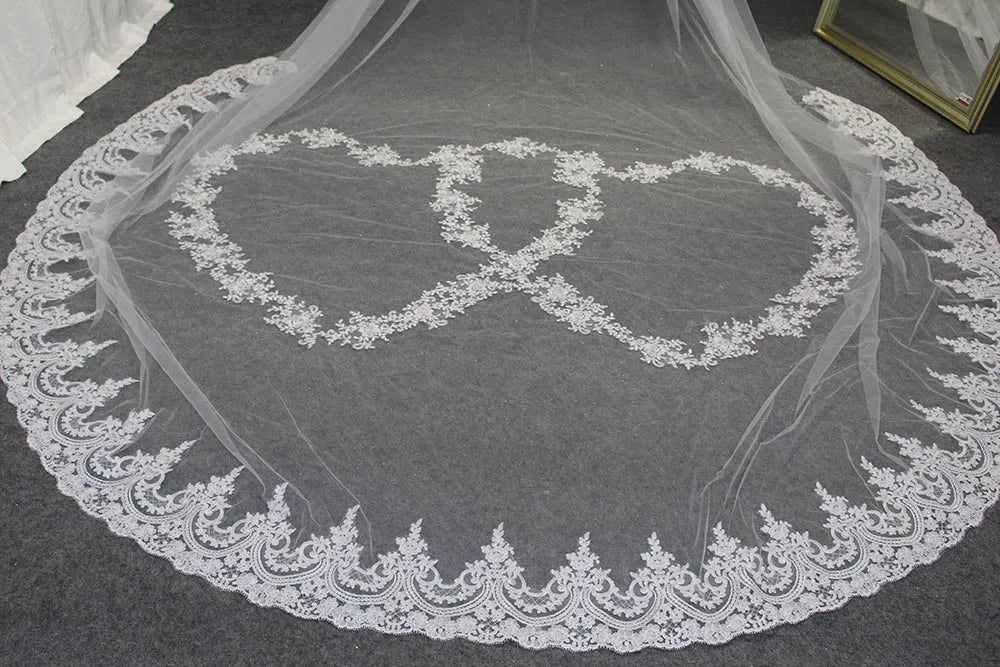 Voile de Mariage Blanc 400 cm