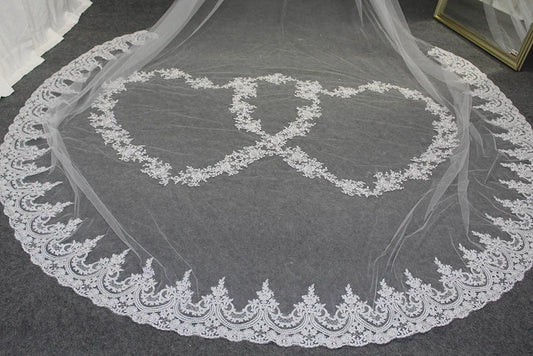 Voile de Mariage Blanc 400 cm