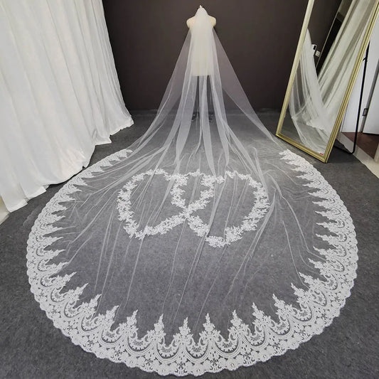 Voile de Mariage Blanc 400 cm