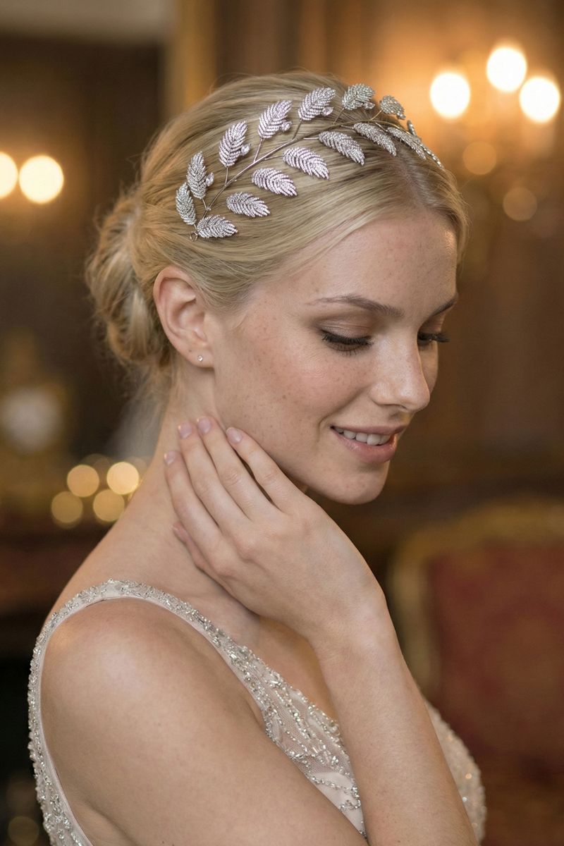 Headband Plumes Mariage