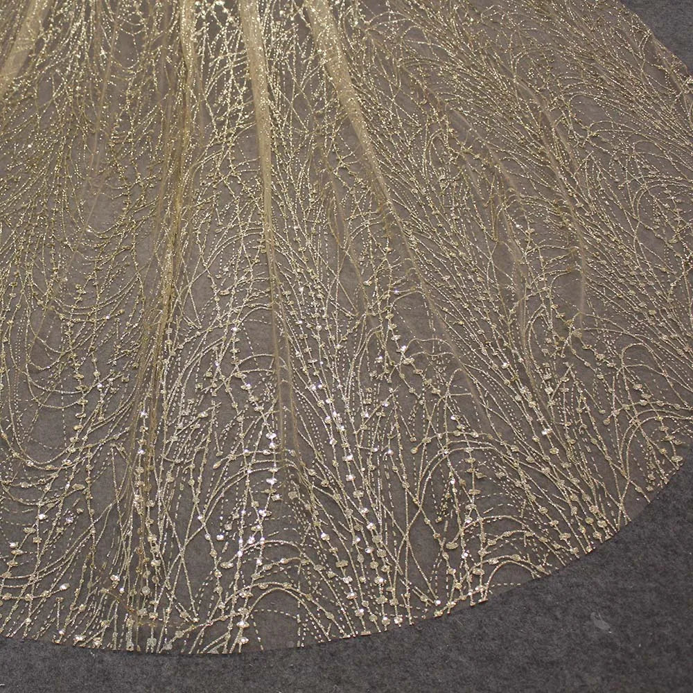 Voile de Mariée Champagne Brillant