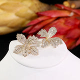 Boucle D'oreilles de Mariage Dorée