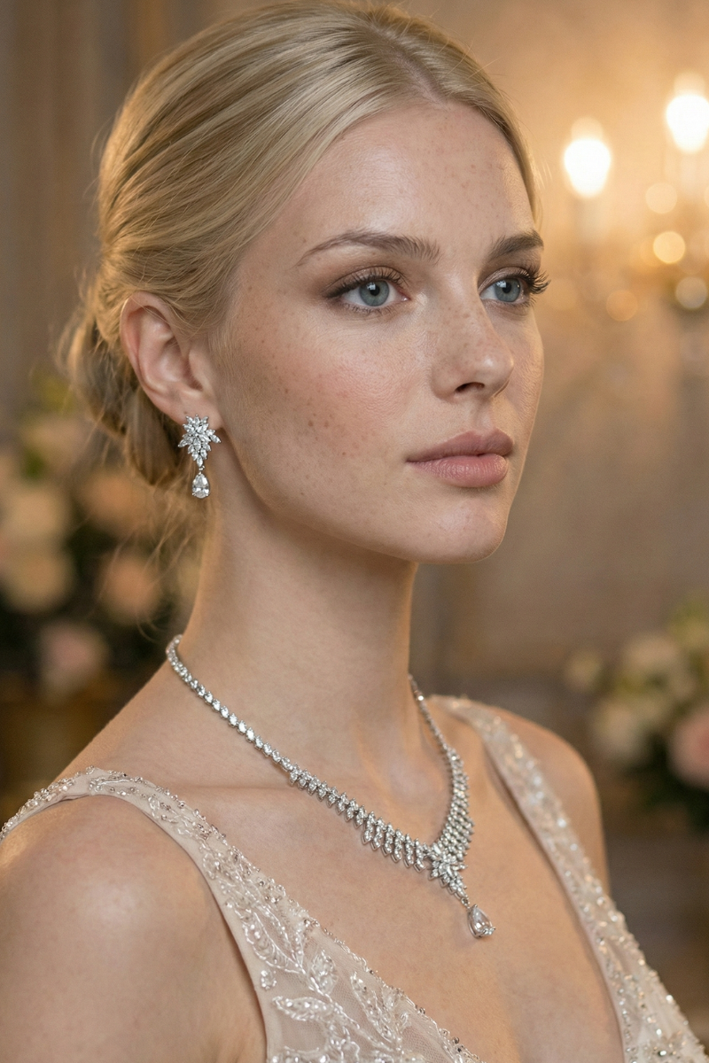 Parure Bijoux Mariage Discret