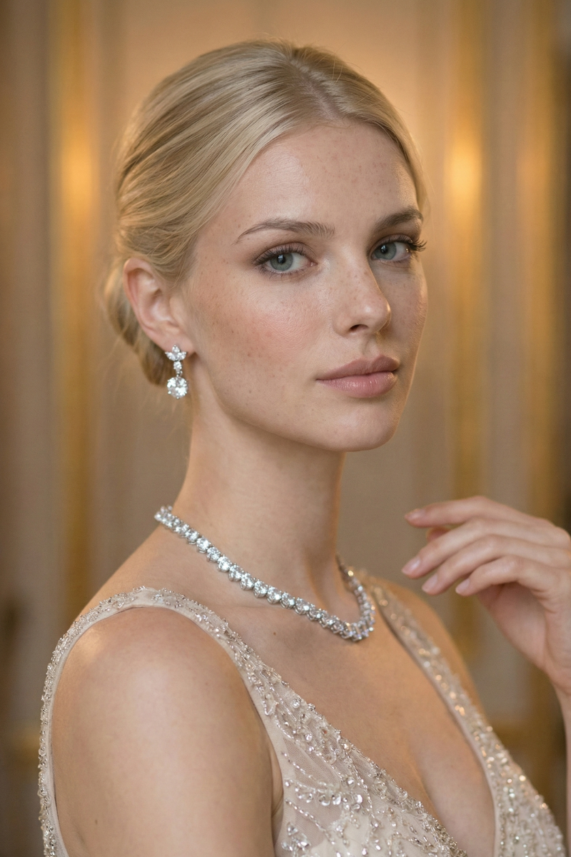 Parure en Zircon Mariage
