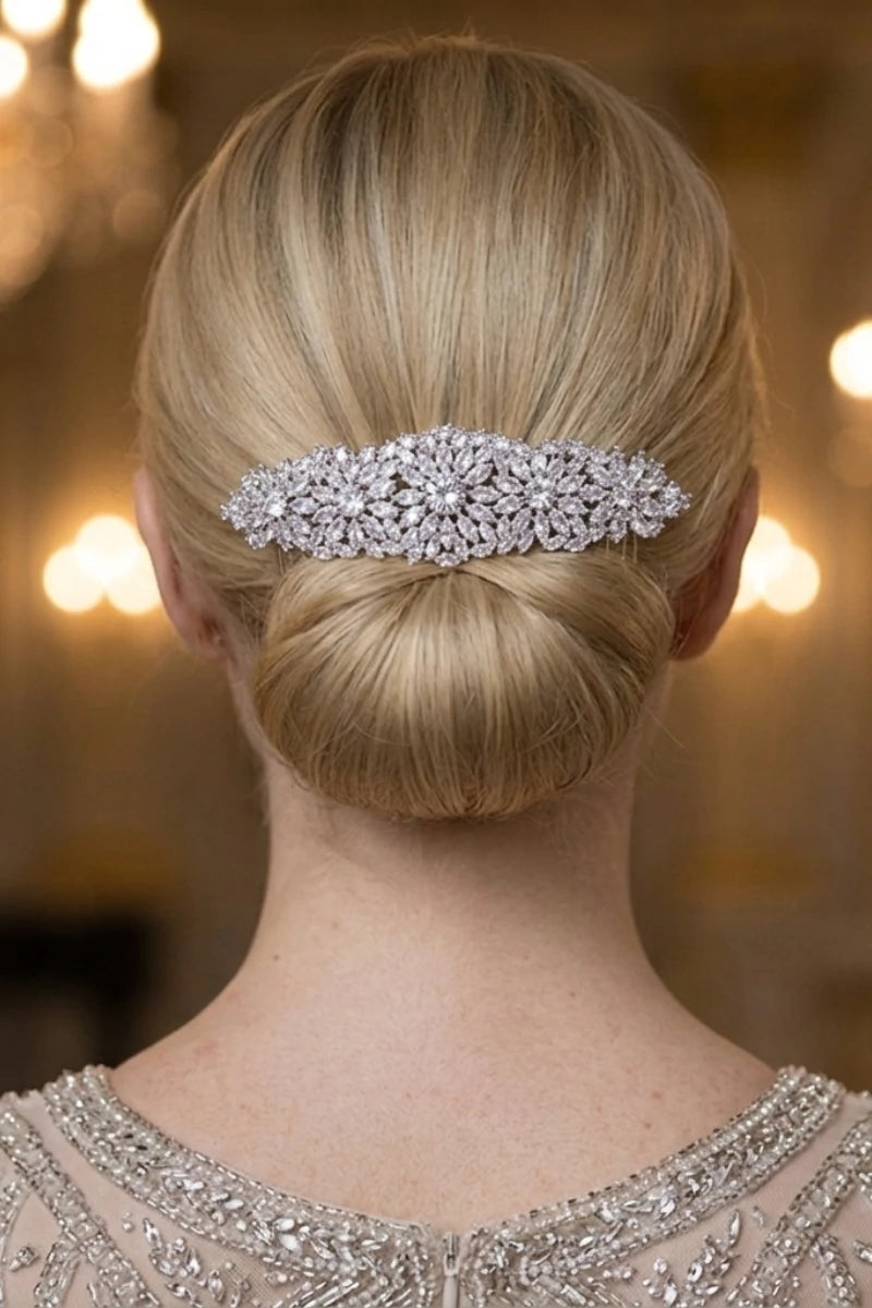 Peigne à Cheveux Argenté