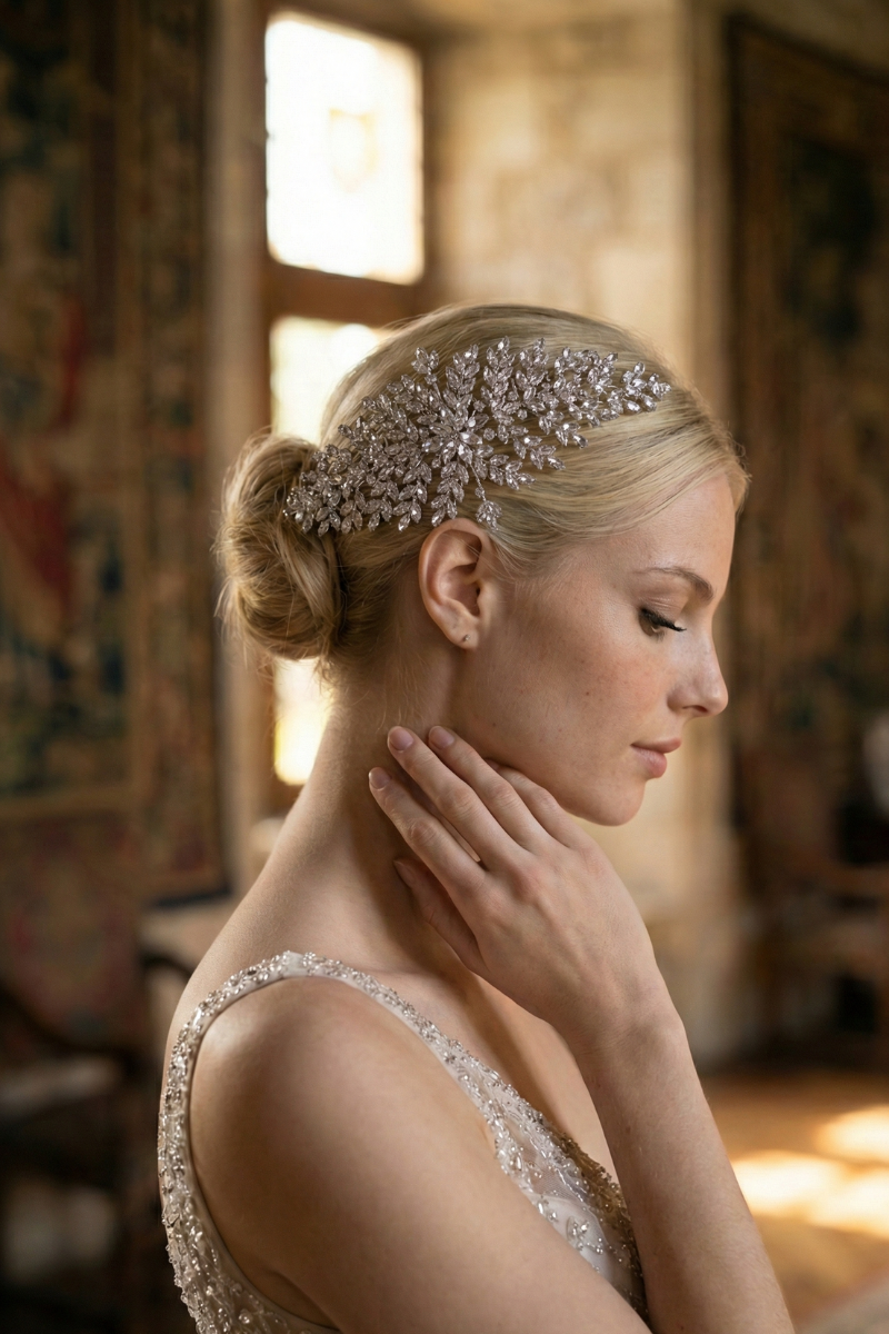 Peigne à Cheveux Dorée