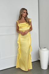 Robe Satin Dos Nu Croisé