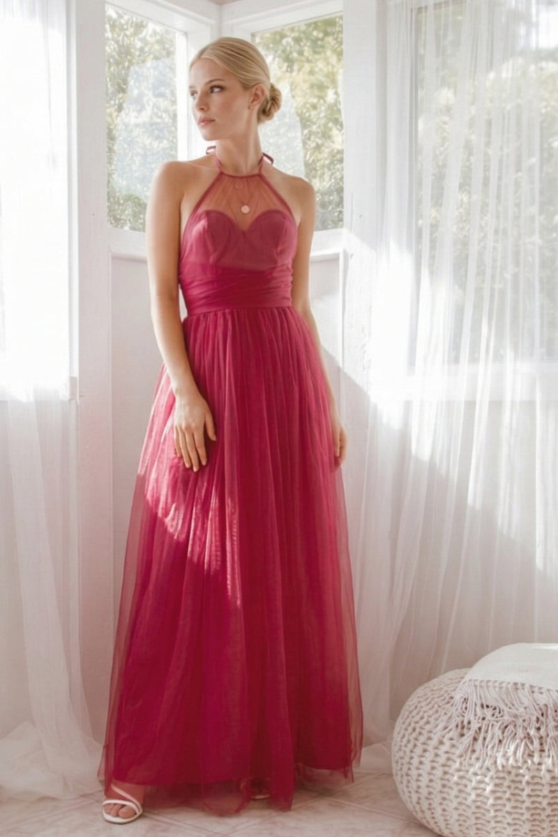 Robe Longue Halter Bohème Chic