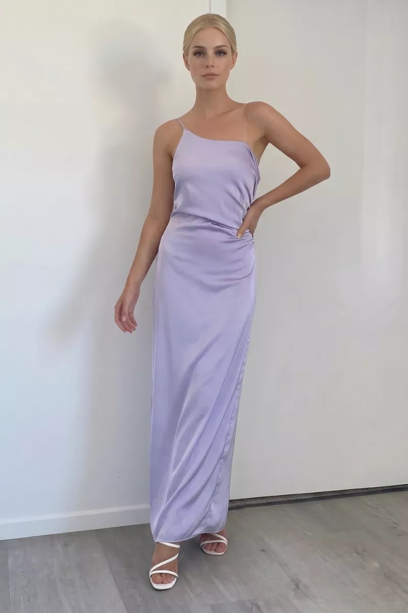 Robe De Mariée Asymétrique En Satin