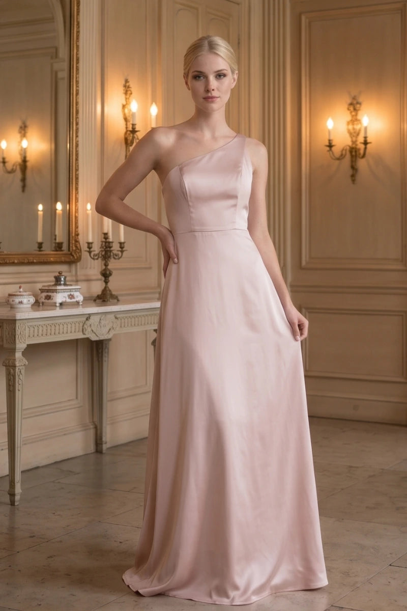 Robe De Mariée Asymétrique En Satin