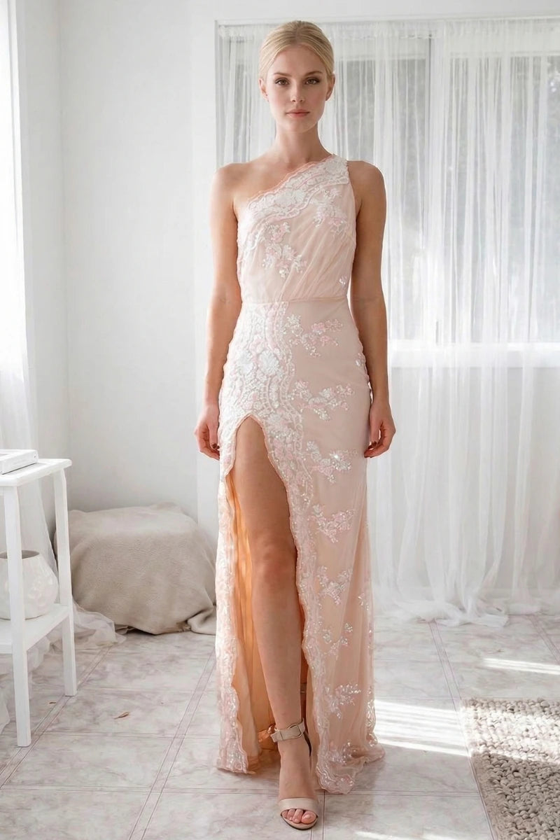 Robe De Mariée Asymétrique Iridescente