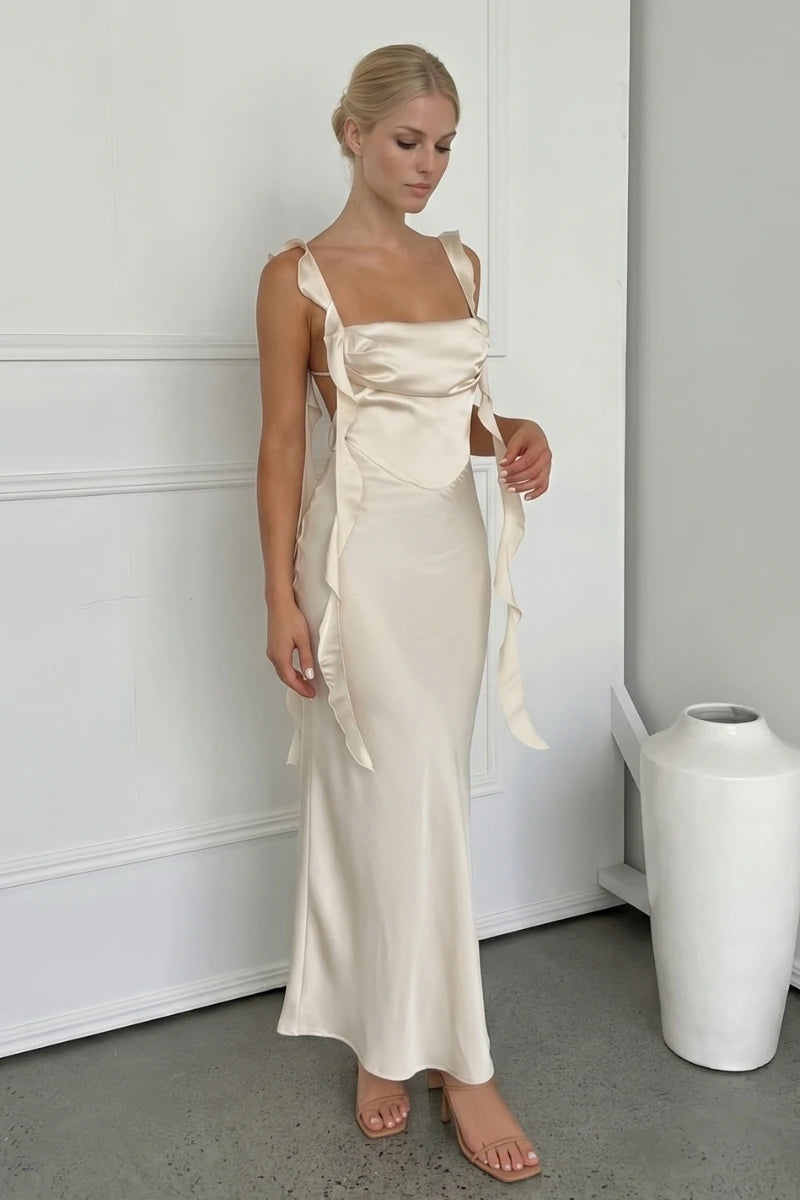 Robe De Mariée Satin Dos Nu