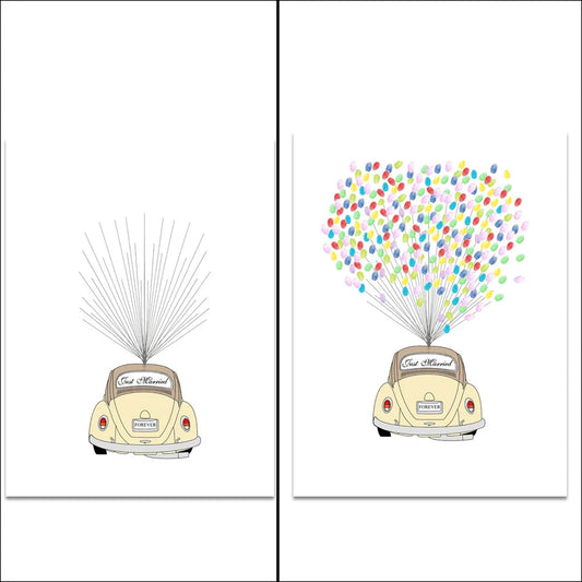 Arbre à empreinte mariage - Voiture