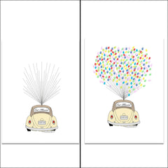 Arbre à empreinte mariage - Voiture