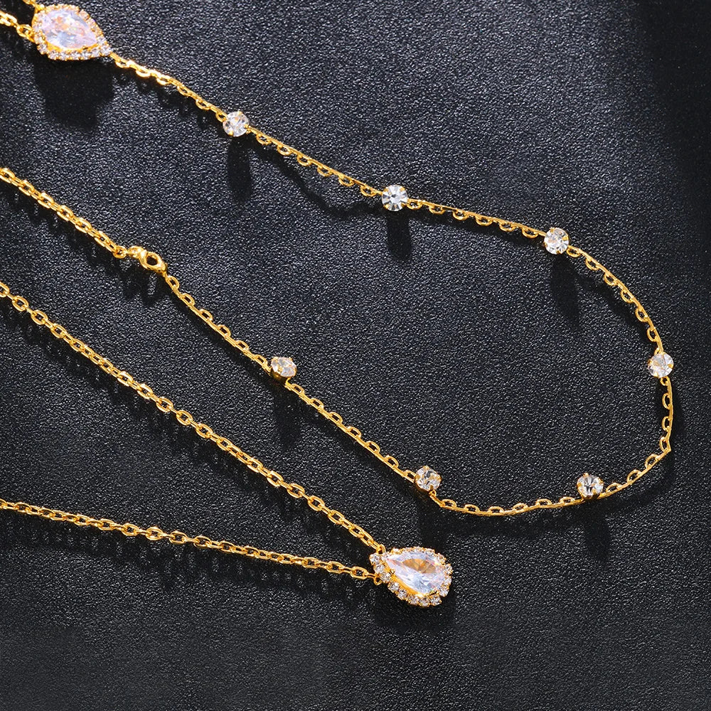 Bijou collier de dos élégance
