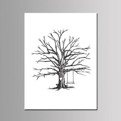 Arbre à empreinte mariage - Balançoire