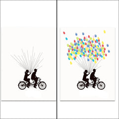 Arbre à empreinte mariage - Vélo