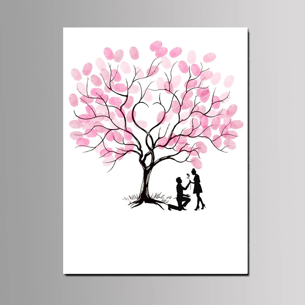 Arbre à empreinte mariage - Déclaration d'amour