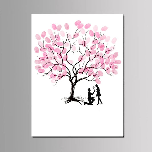 Arbre à empreinte mariage - Déclaration d'amour
