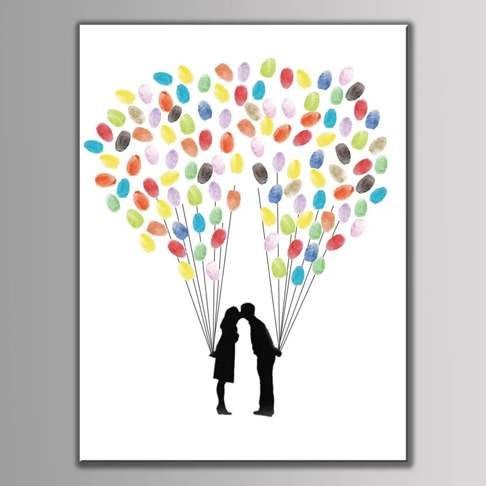 Arbre à empreinte mariage - Amour