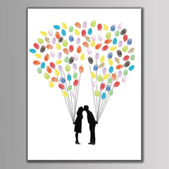 Arbre à empreinte mariage - Amour