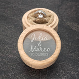 Boite à Alliances en Bois Personnalisée