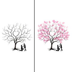 Arbre à empreinte mariage - Déclaration d'amour