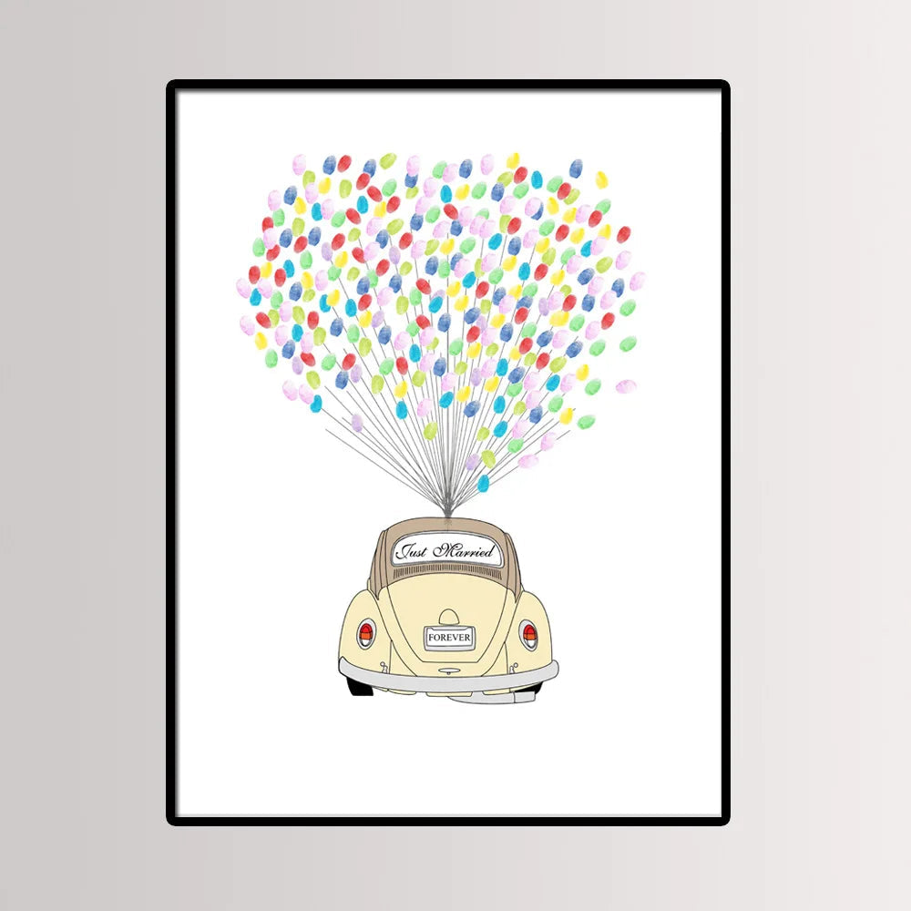 Arbre à empreinte mariage - Voiture