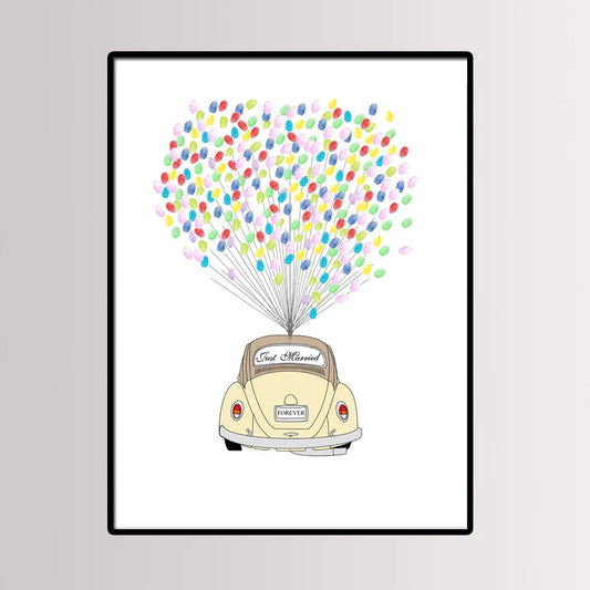 Arbre à empreinte mariage - Voiture